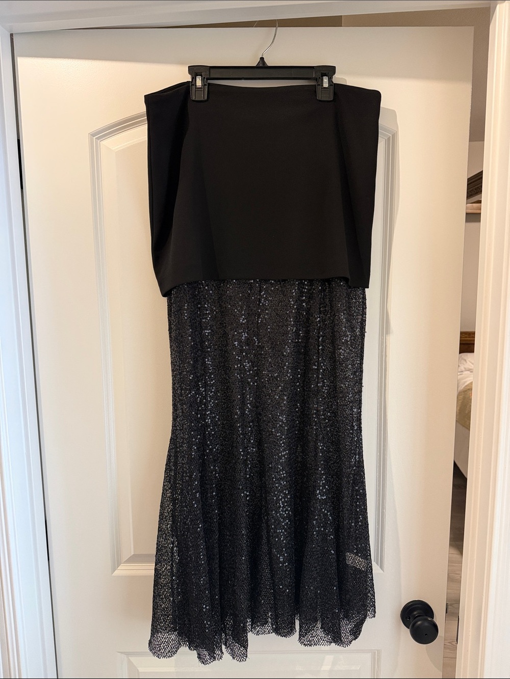 Black Sequin Skirt